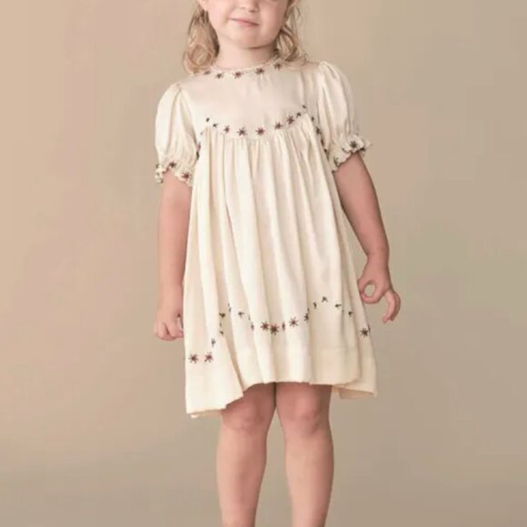 ❤️ DOEN HERITAGE 2T SUKI SILK EASTER PARTY DRESS VINTAGE INSPIRED EMBROIDERED - Picture 9 of 10